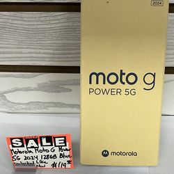 Motorola Moto G Power 5G 2024 128GB Blue Unlocked Like New 