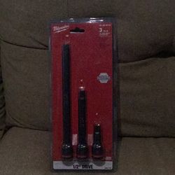 Milwaukee 3 pc. SHOCKWAVE Impact Duty 1/2 in. Drive Extension Set