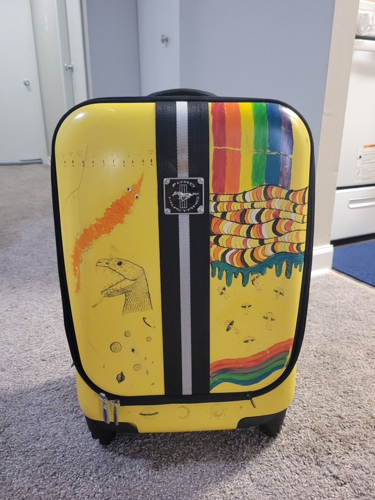 Rare Ford Mustang Hard Shell Suitcase - Ford Official Licensed Product