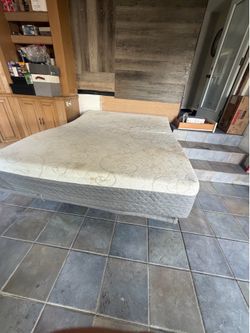 Free queen mattress Dr Ion bed fram