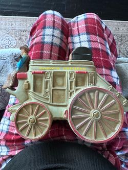 Dakota Express Stagecoach Ceramic Decanter