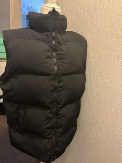 Black Puffer Vest 