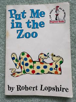 Vintage 1988 Put Me in the Zoo Hardcover Kellogg’s Dr Seuss Beginner Book