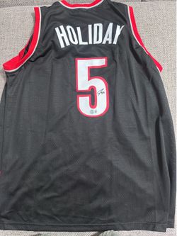 Jrue Holiday Signed Autograph Custom Jersey-Beckett Coa- Portland Trailblazers