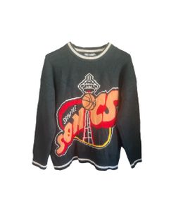 Adam Freak Seattle SuperSonics Knit Crewneck Sweater