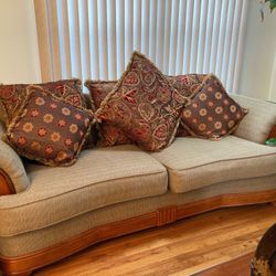Sofa and Pillows 