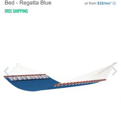 Sunbrella® Quilted Hammock Bed - Regatta Blue