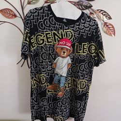 Bailey Apparel 
No Cap T-Shirt Teddy Bear 
Legend Black Logo 
XL 