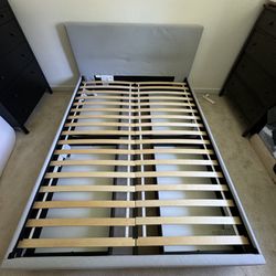 Queen Bed Frame With 4 Storage Boxes