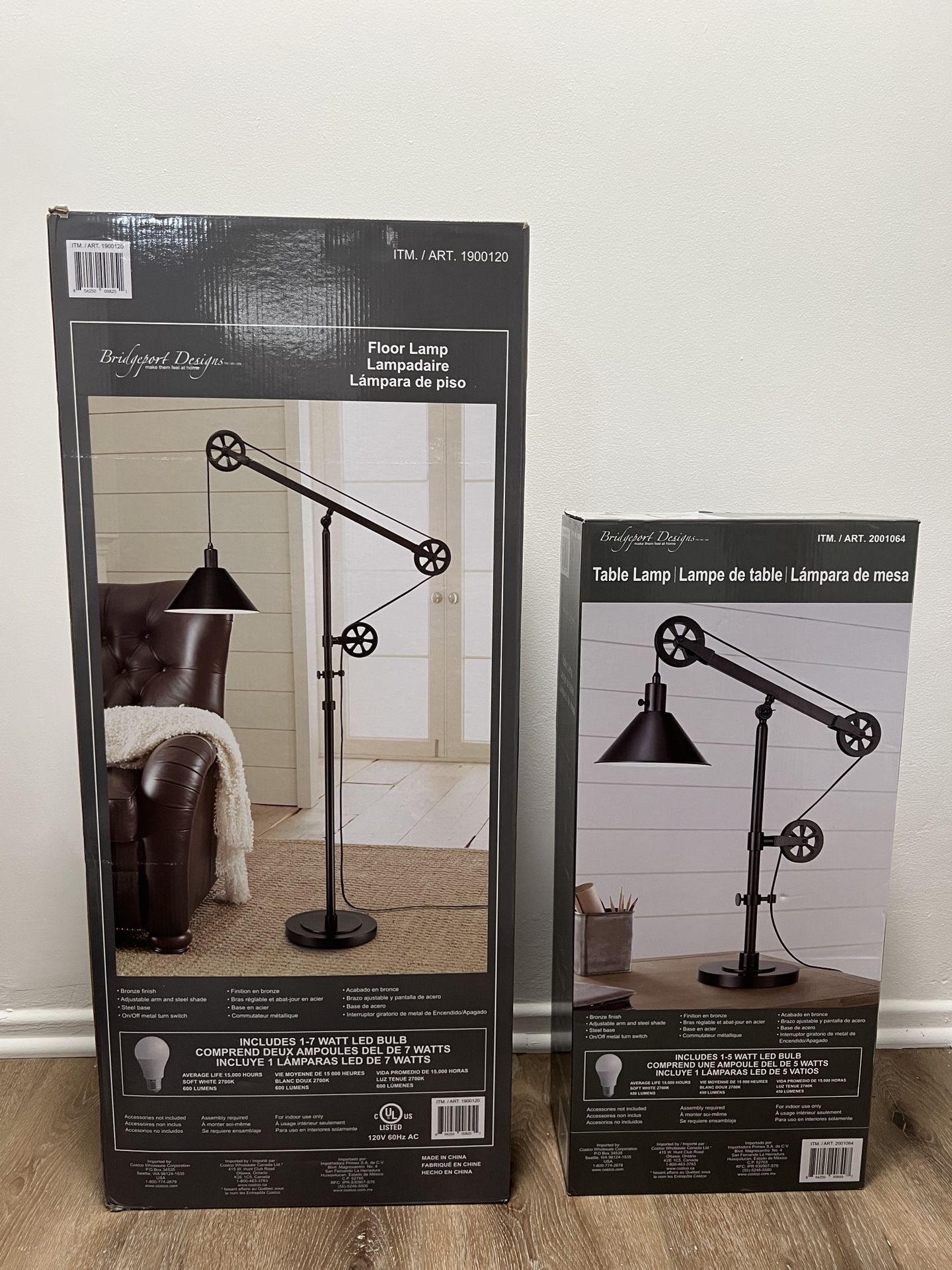 Industrial Style Floor and Table Lamp