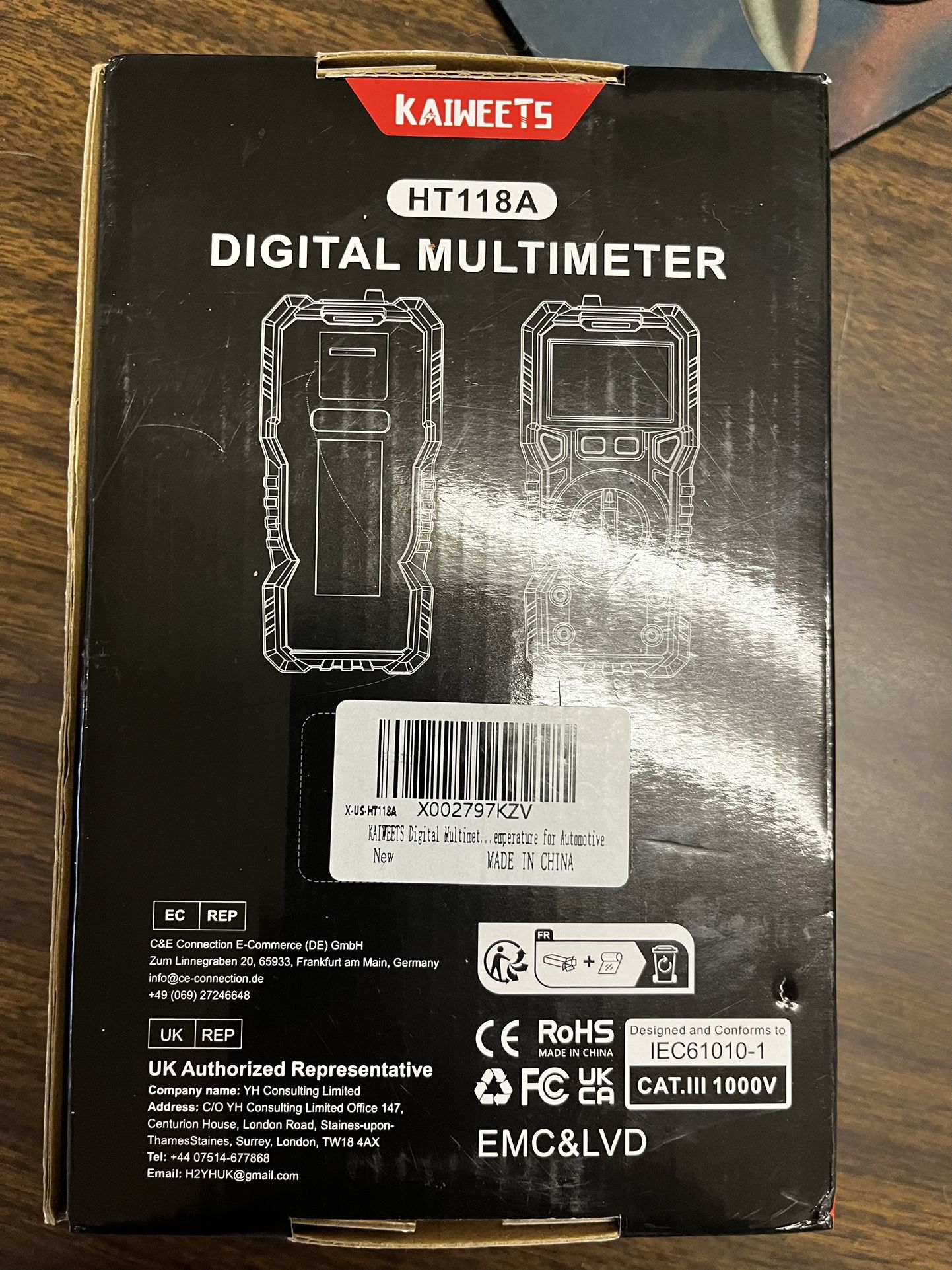 Kaiweets digital multimeter