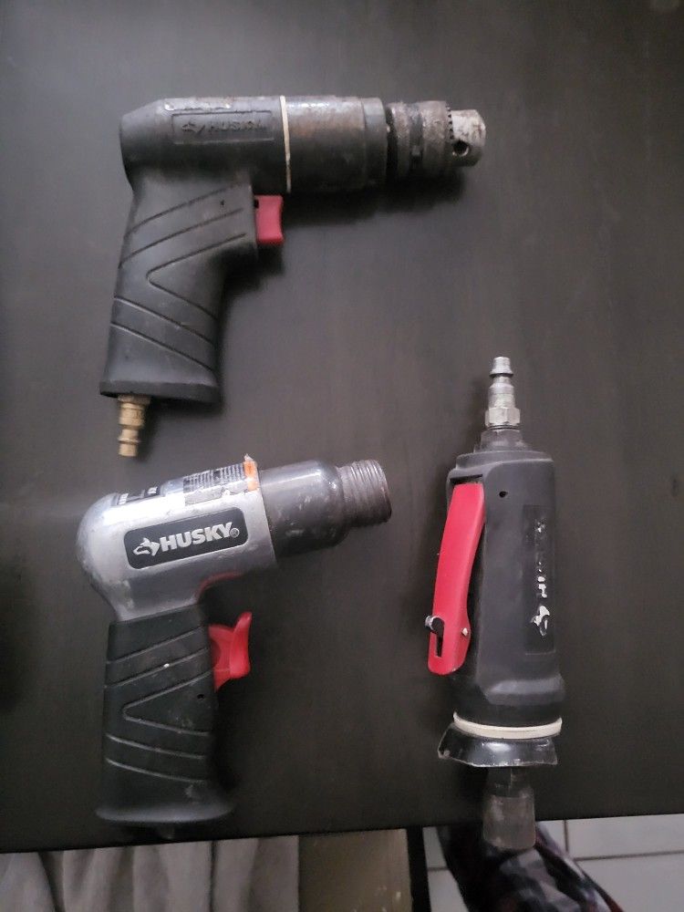 Set Of 3 Husky Brand Air Impact Tools