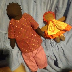 Pair Black Babies Dolls