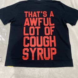 Ghost face awful lot of cough syrup T shirt Medium