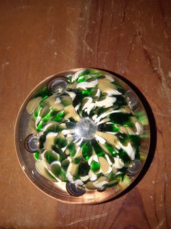 Vintage 1990 Signed Kerry Zimmerman Paperweight