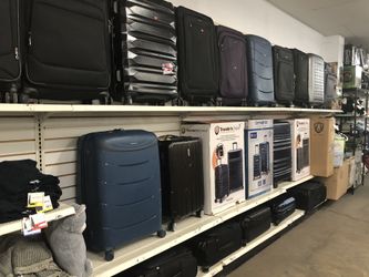 Lots of brand name luggages starting at $28