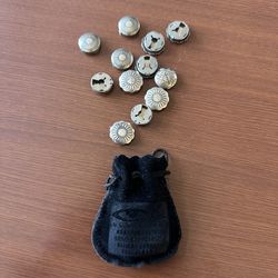 Sterling Silver Button Covers