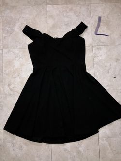 Black Off Shoulder Dress