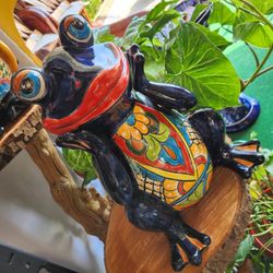 🇲🇽🥰Talavera Frog🐸Decoration $65