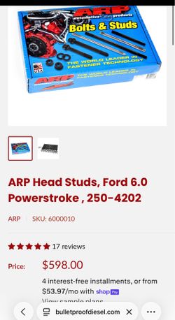 ARP Bolts & Studs 6.0 power stroke diesel