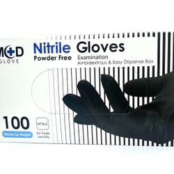 Gloves Black Nitrile  S - M - L    5,90$ Each Made Italy