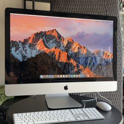 iMac 27-inch Processor 2.8 GHz Intel Core i7 Memory 8 GB 1067 MHz DDR3 2TB