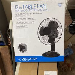 12 Inch Oscillating Fan Never Used