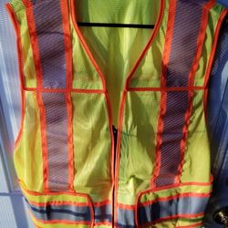 Safety Vest New Rip N Zip M/XL