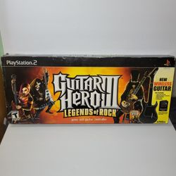 PS2 Guitar Hero III Legends Of Rock Bundle Tested And Working