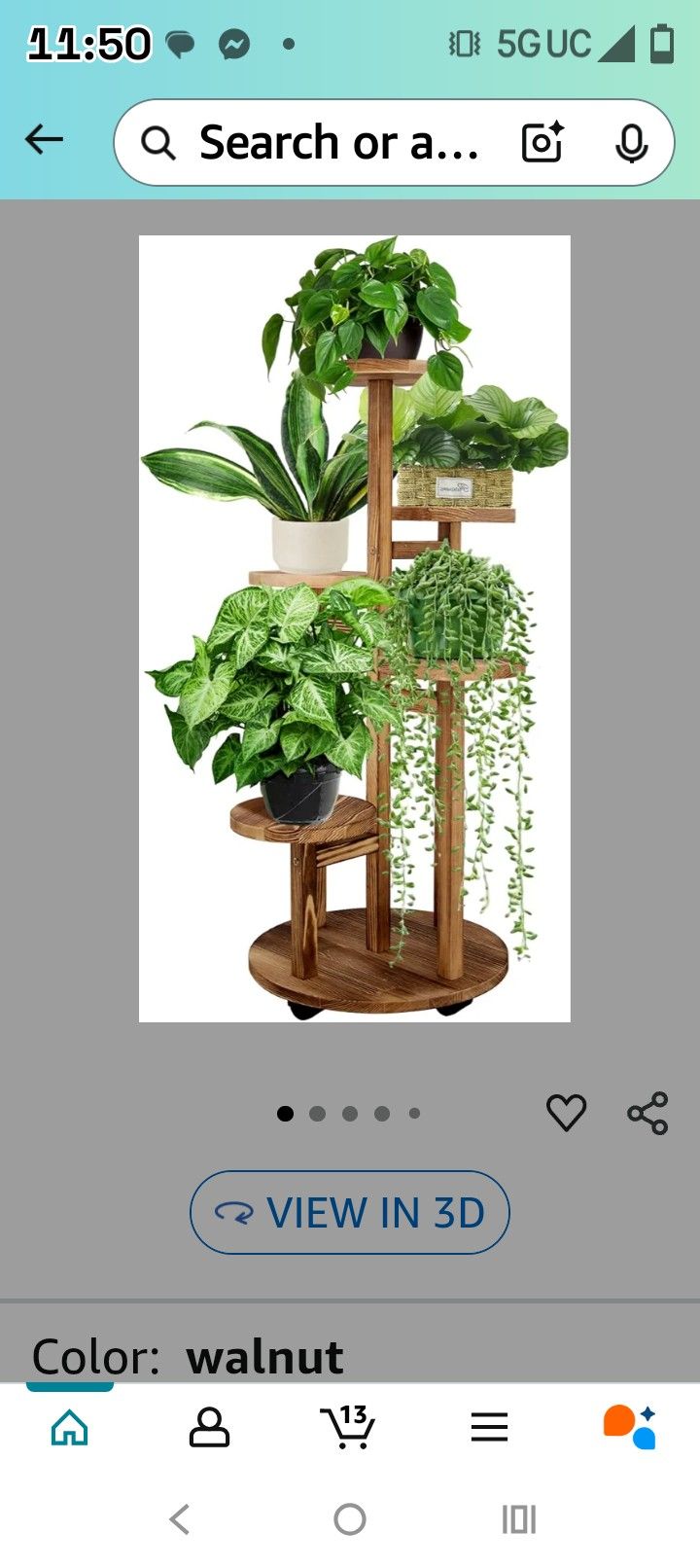 Wood Plant Stand