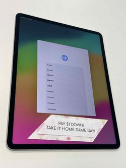 Apple iPad Pro 12.9" 6th Gen - Pay $5 DOWN AVAILABLE - NO CREDIT NEEDED