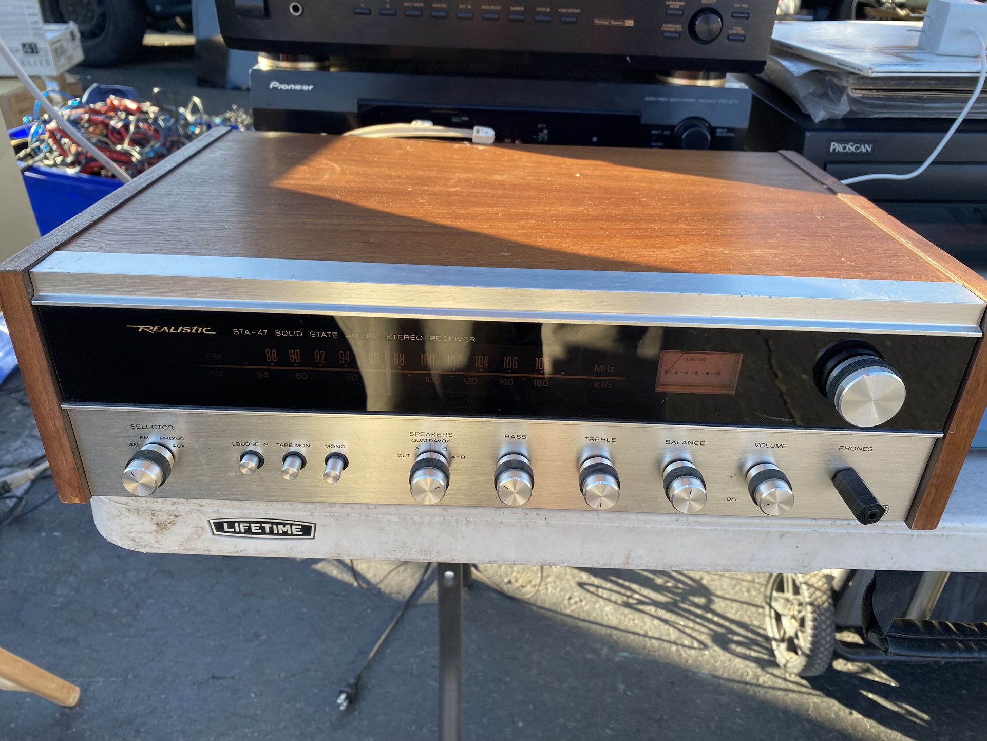 Vintage Stereo Realistic Vintage Receiver Works Great Music System Vintage Stereo MAKE AN OFFER!