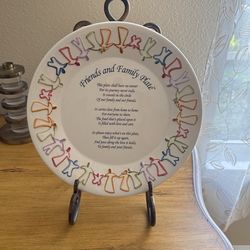 Friends And Family Plate With Stand
