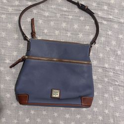 Blue Dooney & Bourke pebble grain crossbody bag