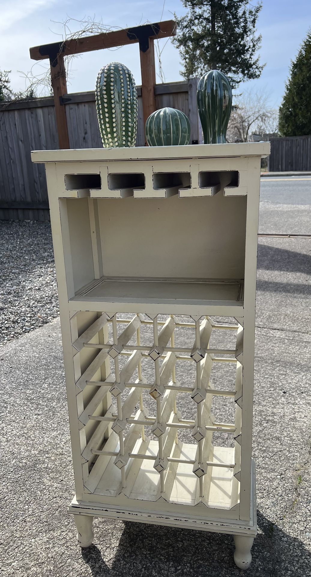 Antique White Wine Rack for Sale in Woodway, WA OfferUp