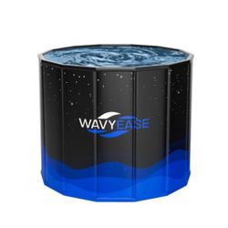 New Upgraded Portable Bath Tub for Adults -(31.5"L x 26"H) Foldable Cold Plunge Tub for Recovery - Collapsible Soaking Bath Tub for Shower Stall Home 