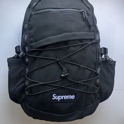 Supreme Logo Backpack (SS25) Black