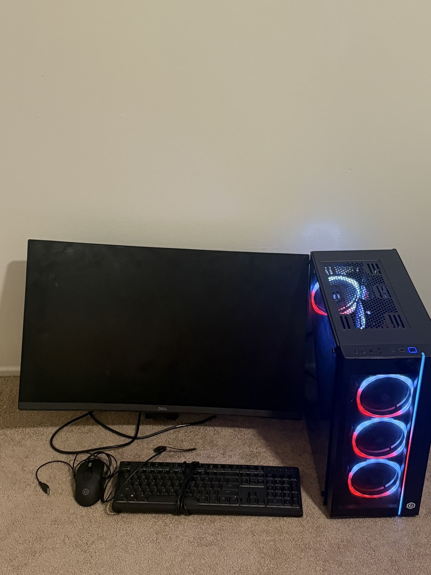 Full Gaming PC – Ryzen 5 / RX 6700 / 32” Dell Monitor – t!”