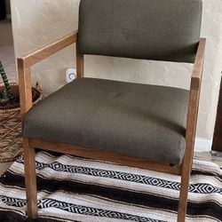 MCM Wood Frame Accent Chair