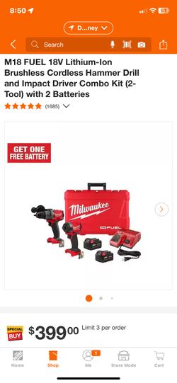 Milwaukee M18 Impact And still W 3 Batteries Brand new still in box