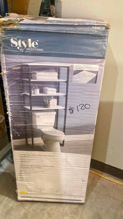 4 Tier Over the Toilet Shelf Tower