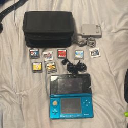 $100$  Nintendo 3D,8games,leather Carry Case Charger And Headphones