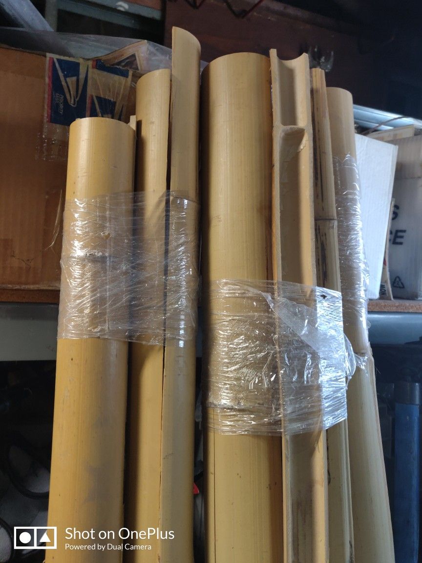 Natural Decorative Bamboo Halves