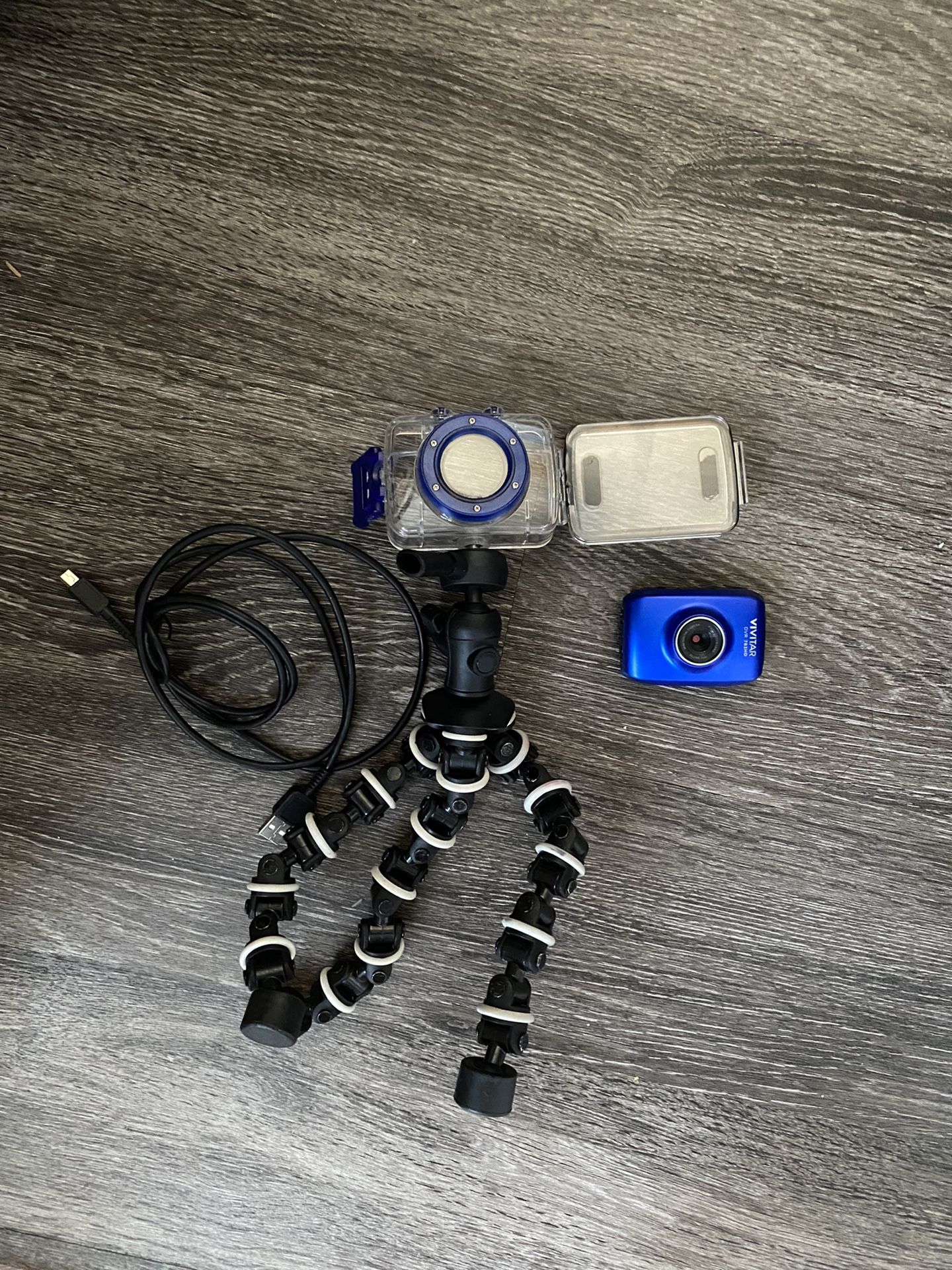 VIVITAR DVR 783 HD Camera, Waterproof Case, & Tripod!