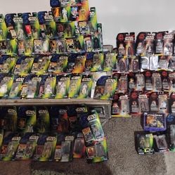 Ultimate Lot of 100 Vintage '94-'99 New Unopened Star Wars Collectible Figurines