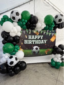 Soccer party balloons