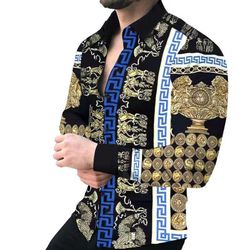 Men's casual Long Sleeve fashion. Size Small Medium And Large