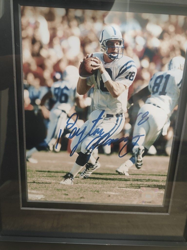 Peyton Manning autographed 8x10 color photo