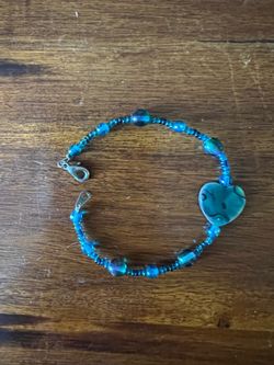 Abalone Shell Heart Bracelet