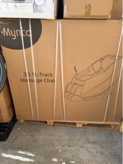 Mynta Massage Chair Full Body, 4D SL Track Zero Gravity with Foot Massage, Gray